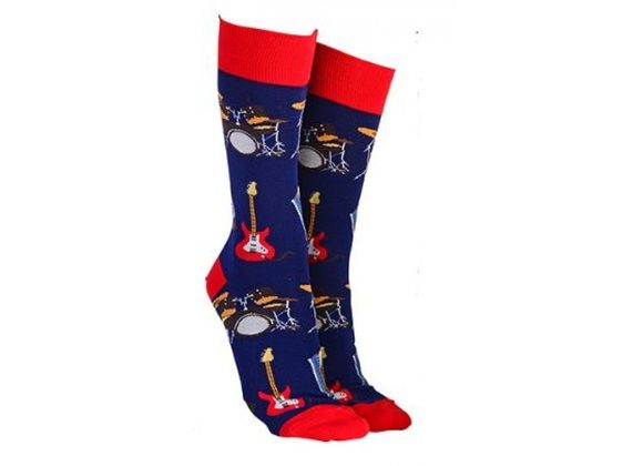 Rock & Roll Socks by Sock Society - DARK BLUE