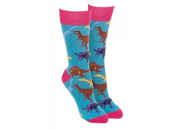 Dinosaur Socks by Sock Society - BLUE