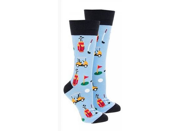 Golf Socks by Sock Society LIGHT BLUE