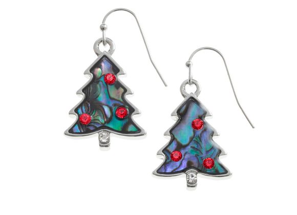 Christmas Tree Earrings by Tide Jewellery