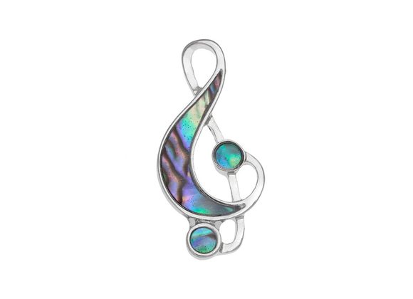 Treble Clef Pin Badge by Tide Jewellery