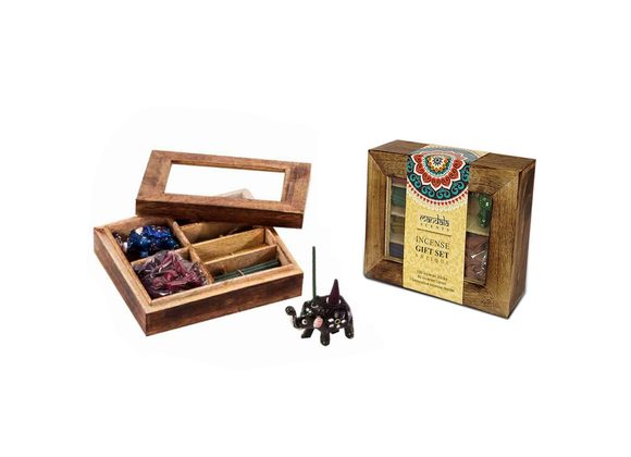 Incense Gift Set in Wooden Gift Box