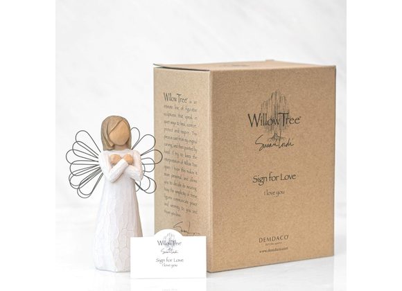 Sign for Love Figurine by Willow Tree