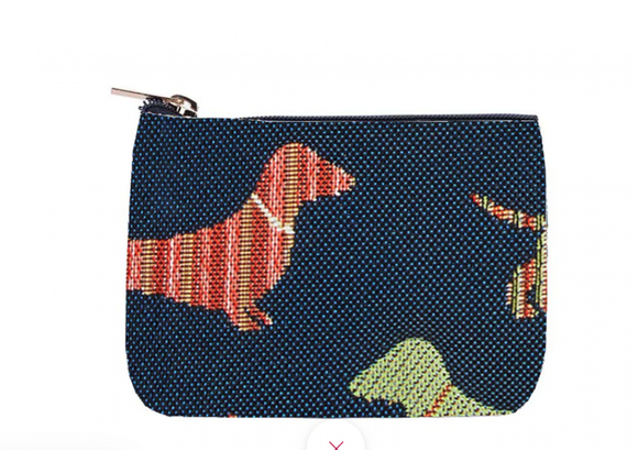Dachshund - Small Zip Coin Purse by Signare