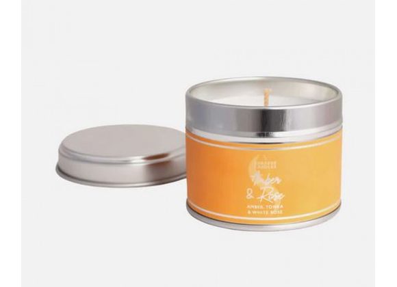 Amber & Rose small tin candle by Shearer