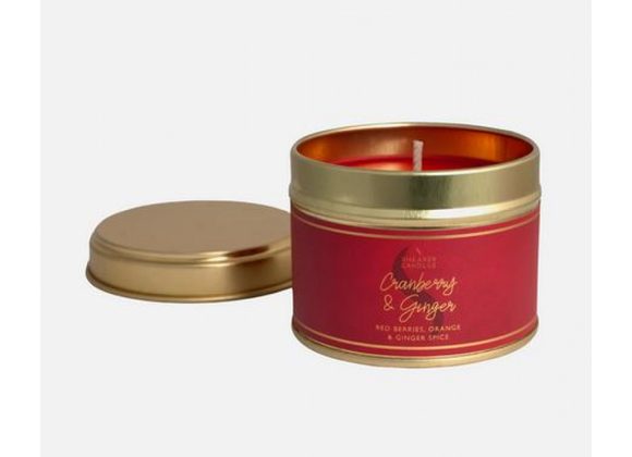 Cranberry & Ginger small tin candle by Shearer