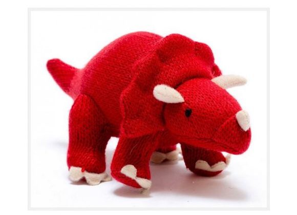 Triceratops Red Dinosaur Rattle