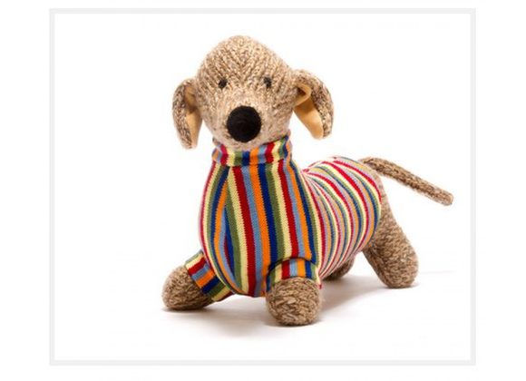 Sausage Dog Large Knitted Soft Toy