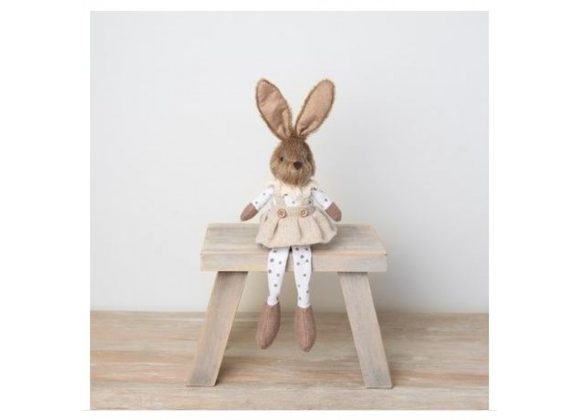 Girl Sitting Rabbit