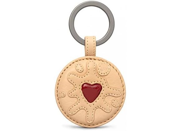 Jammie Dodger Leather Keyring by Yoshi