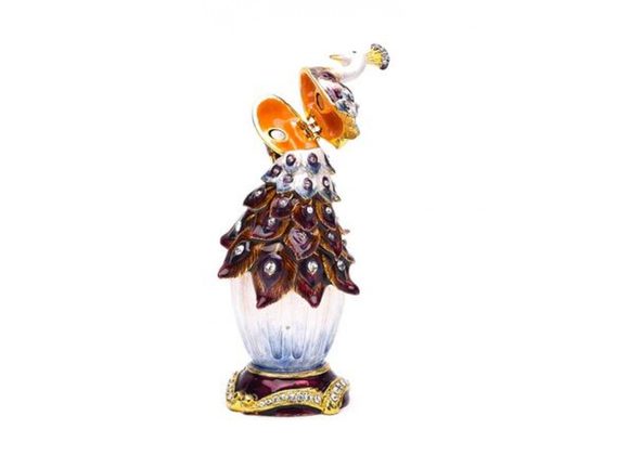 Peacock on Vase - Treasured Trinkets