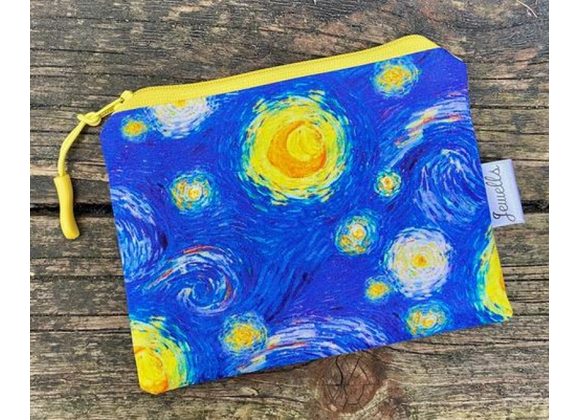 Starry Night fabric Coin Purse / Pouch 