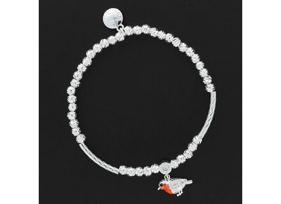 Robins Appear Silver Plated Bracelet by equilibrium