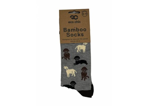 Grey Labradors Bamboo Socks 6-11