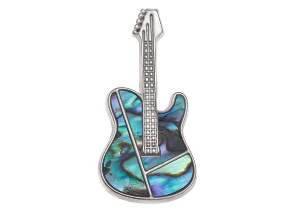 Guitar Pin Badge by Tide Jewellery