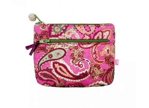 Pink Paisley -  2 Zipped Purse by Lua