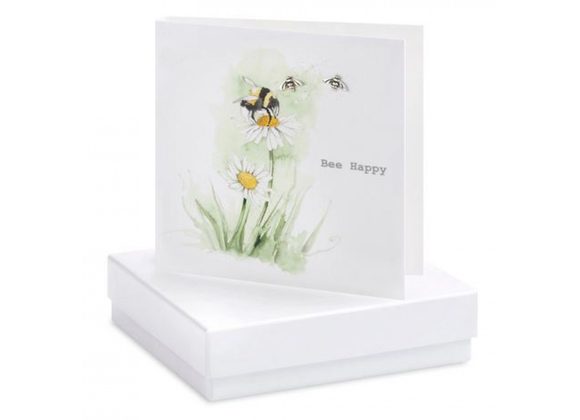 Bee Happy Card & Earrings by Crumble & Core - Boxed 