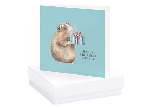Boxed Guinea Pig Card & Earrings Card by Crumble & Core