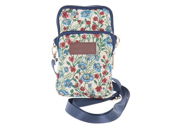  Ditsy Flowers Tapestry Slim Cross Body Bag by Equilibrium