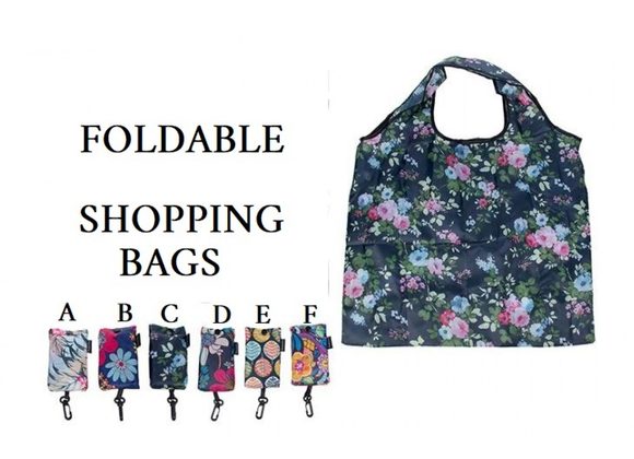 Foldable Shopping Bags - Flowers