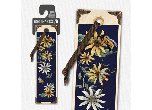 Bees and Flowers - Bookmark by IF