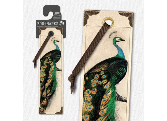 peacock - Bookmark by IF