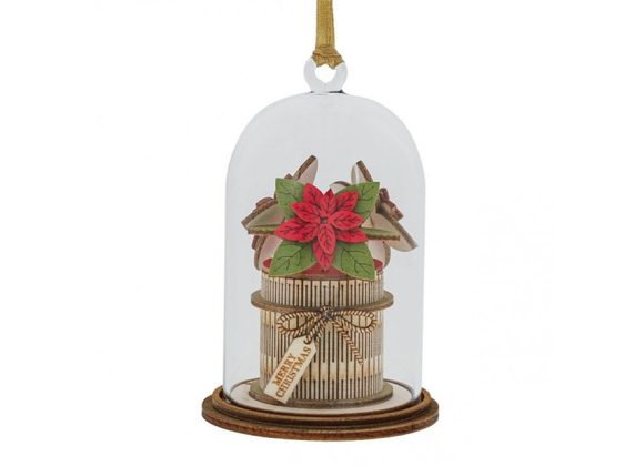 Christmas Poinsettia Kloche Figurine 