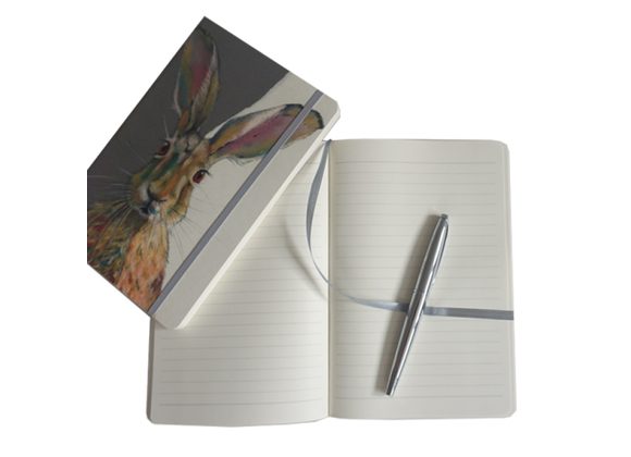 A5 Lined Notebook by The Little Dog Laughed - Hare