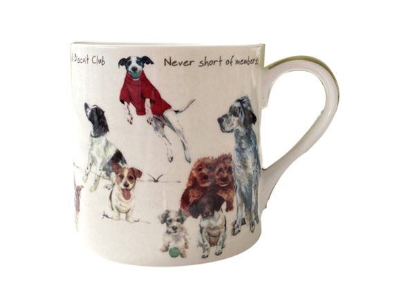 This Tea & Bicuit Club Dog Mug by The Little Dog Laughed 