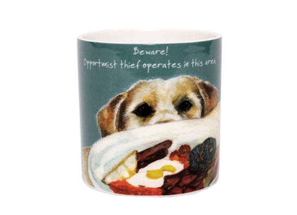 Opportunist Thief Dog Mug by The Little Dog Laughed 