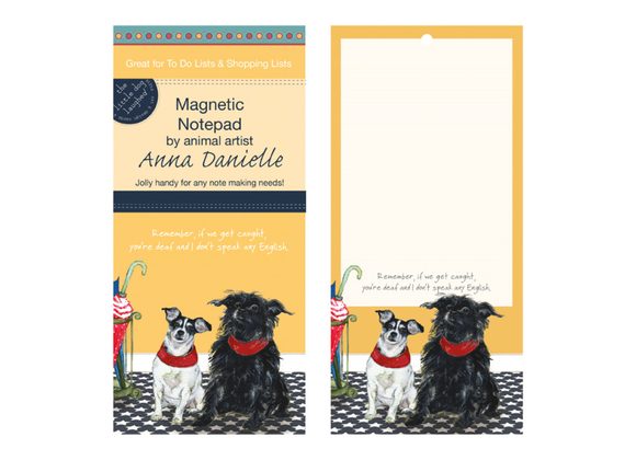 Terriers Magnetic Notepad by The Little Dog Laughed