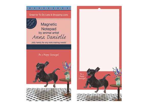 Dachshund Magnetic Notepad by The Little Dog Laughed