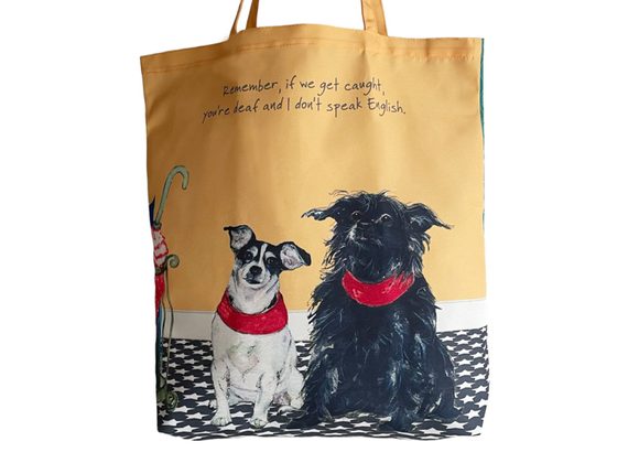 Terrier Dogs Packable Tote Bag by The Little Dog Laughed