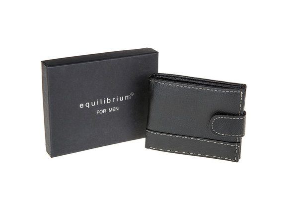 Faux Leather Stitched Wallet by Equilibrium