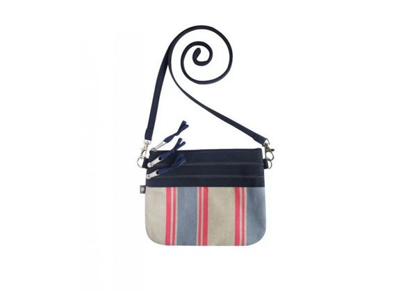 Canvas Stripe Cross Body Bag by Earth Squared