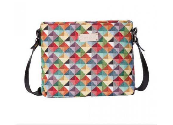 Multi Triangle Cross Body Bag by Signare