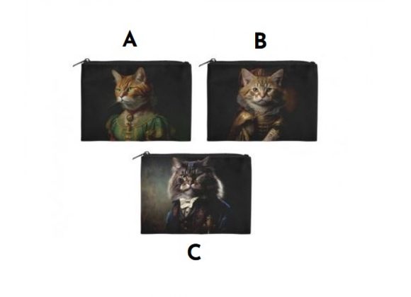 Cynocephaly Cats Make Up Bag - 3 Designs