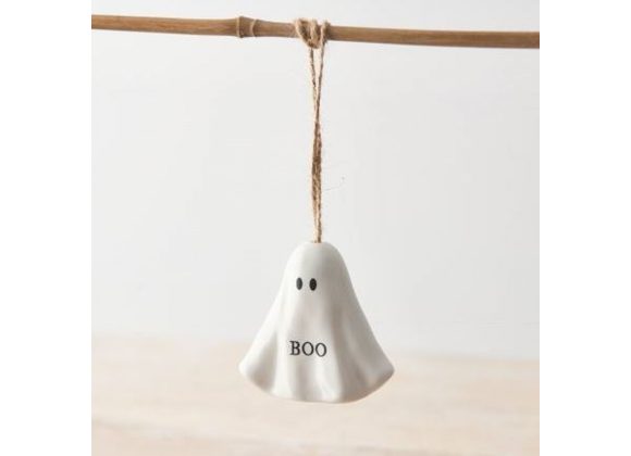 BOO ceramic Ghost Hanger