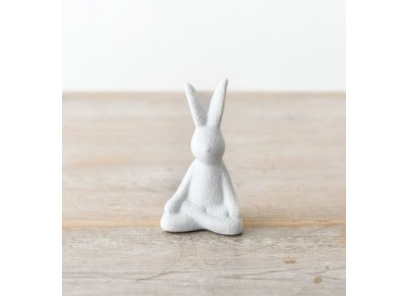 Ceramic Yoga Rabbit Decoration