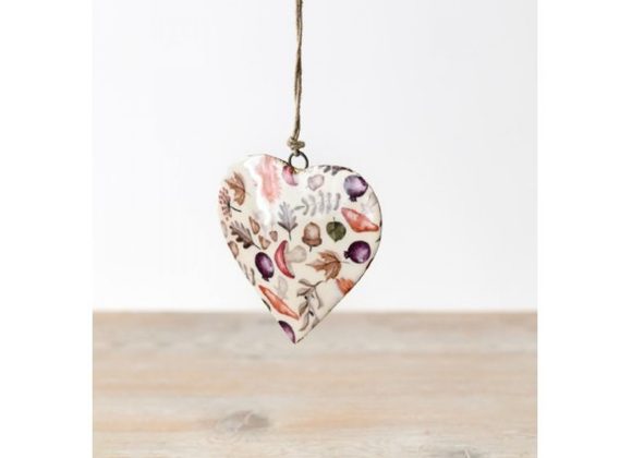 Autumnal Hanging Heart Decoration