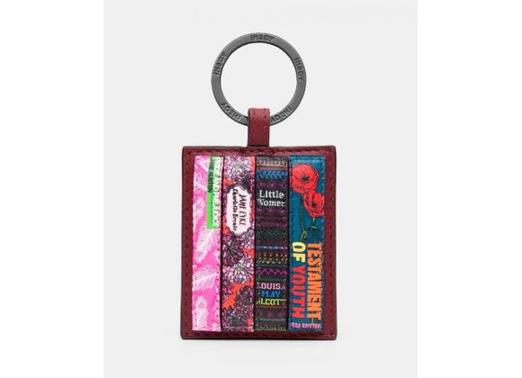 Bookworm Red Leather Keyring by YOSHI