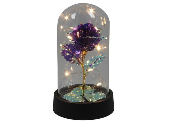 Purple Radiant Rose LED Dome