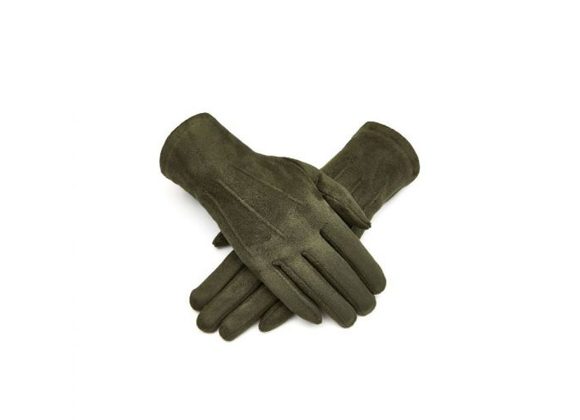 Dark Green Gloves