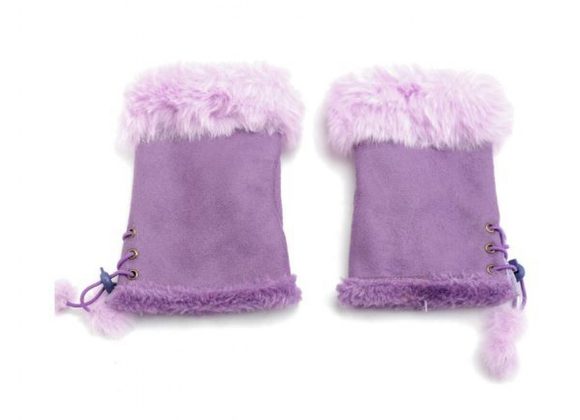 PURPLE Fingerless Gloves