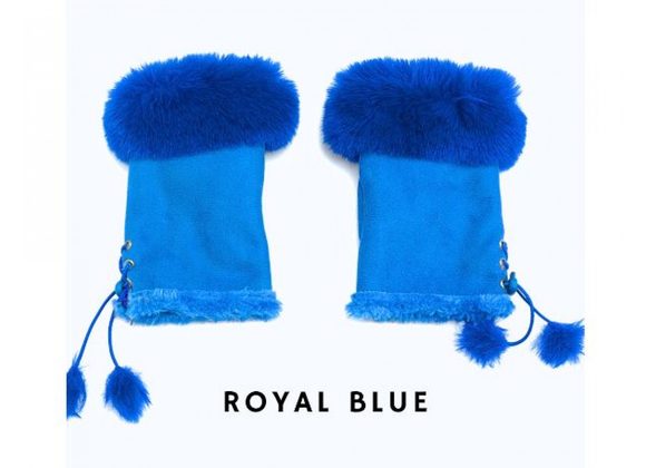 ROYAL BLUE Fingerless Gloves