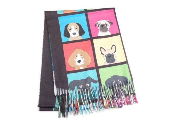 Dogs Design Scarf 