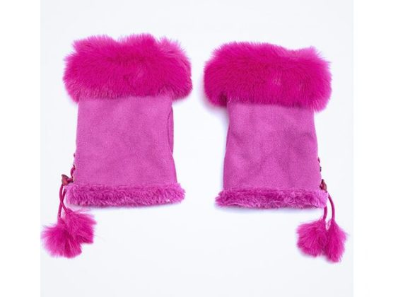 MAGENTA Fingerless Gloves