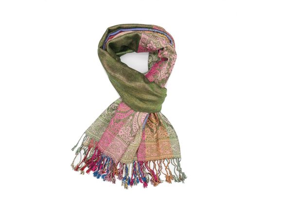 Fine Pashmina Scarf - GREEN