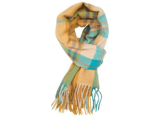 Tartan Scarf by Red Cuckoo - Yellow