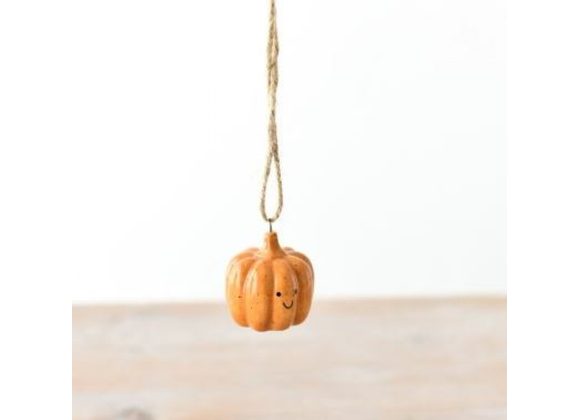 Small Pumpkin with smiley face hanging Decoration